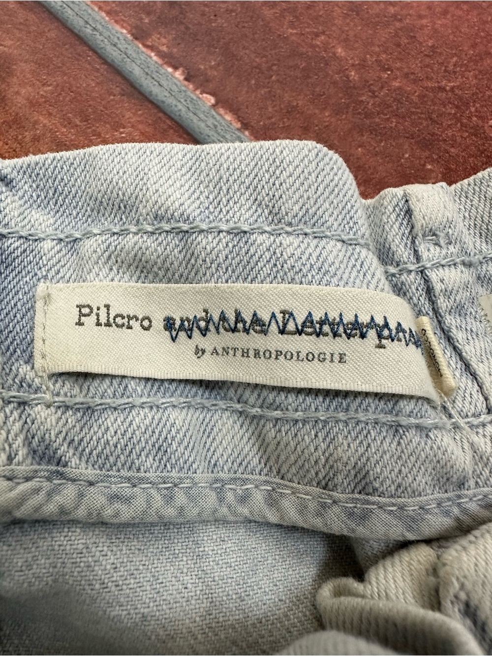 Anthropologie x Pilcro Ultra High-Rise Acid Wash Denim Shorts - Picture 6 of 9